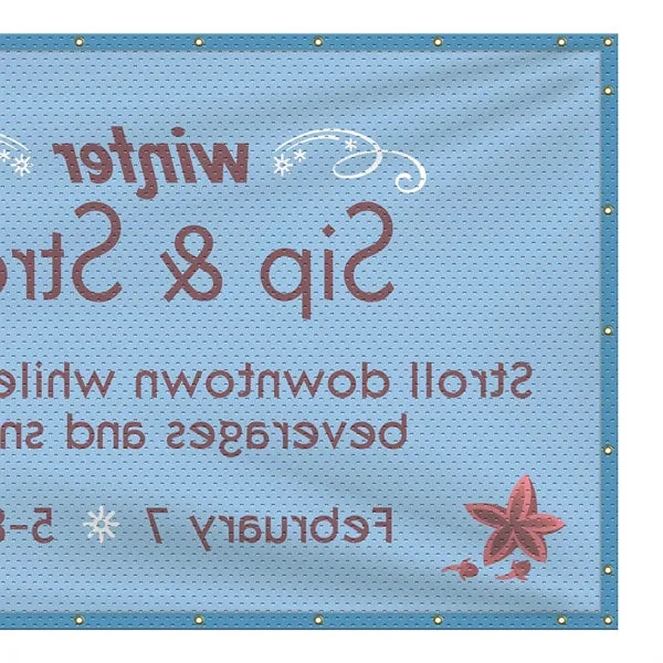5' x 12' Polyester Mesh Banner