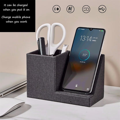 Desk Organizer Wireless Charger