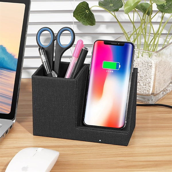 Desk Organizer Wireless Charger