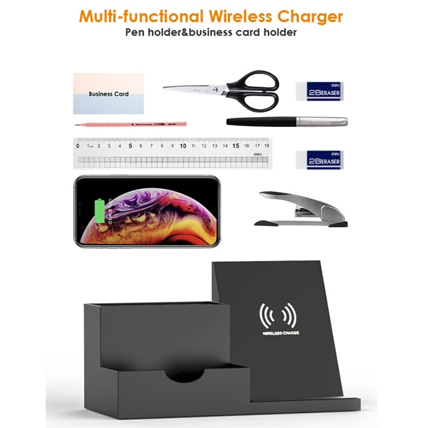 Desk Organizer Wireless Charger
