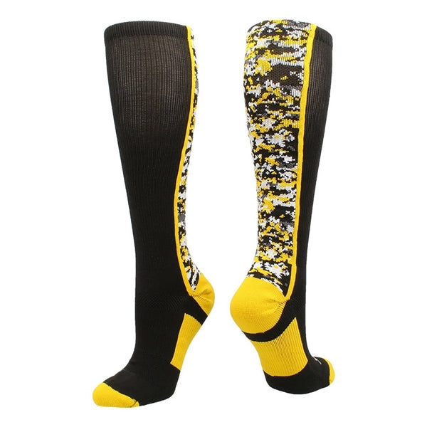 Cushioned knee high knitted baseball socks, 144 needle