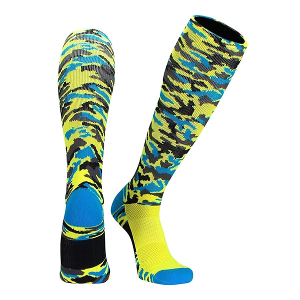 Cushioned knee high knitted baseball socks, 144 needle