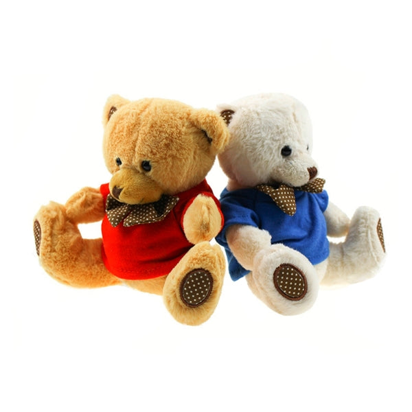 Huggable Plush Teddy Bear with T-Shirt, Customizable Gift.