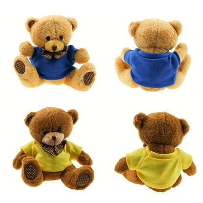 Huggable Plush Teddy Bear with T-Shirt, Customizable Gift.