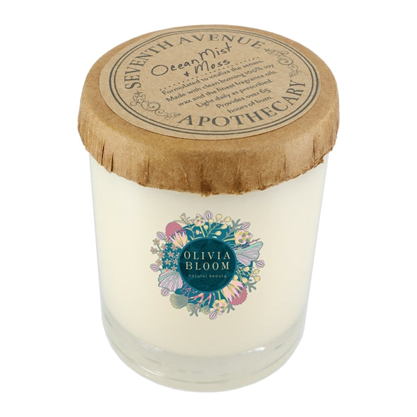 Ocean Mist and Moss 11 oz Glass Jar Candle