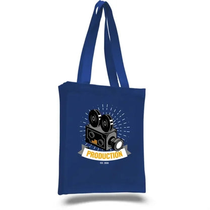 12 oz Cotton Canvas Book Tote Bag - 10"W x12"H x 3"D x