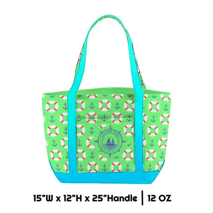 Sublimation 12 oz Poly Canvas Tote Bag - 15“Wx12"Hx25"Handle