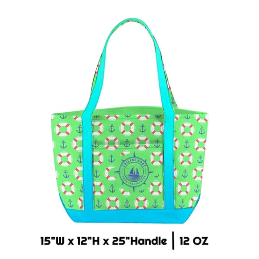 Sublimation 12 oz Poly Canvas Tote Bag - 15“Wx12"Hx25"Handle