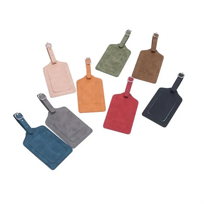 Faux Leather Luggage Tags