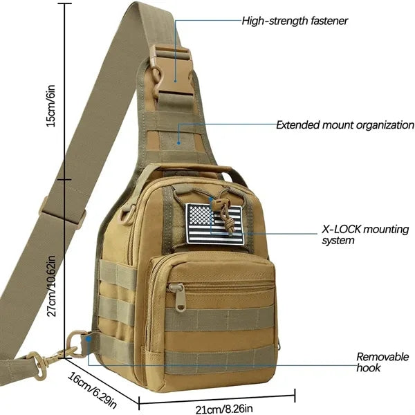 Tactical Sling Bag Molle Chest Pack