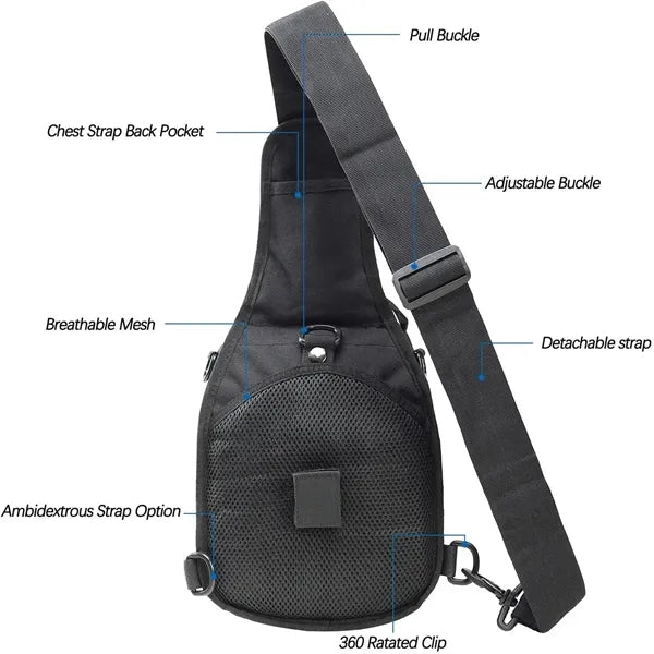 Tactical Sling Bag Molle Chest Pack