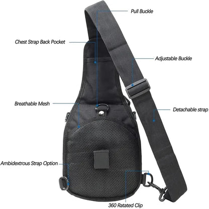Tactical Sling Bag Molle Chest Pack