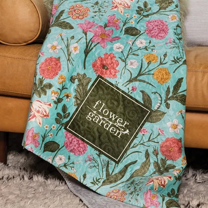 Oversized Textured Quilted Blanket