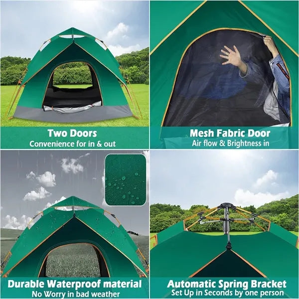 Instant Pop Up Outdoor Camping Tent for 3-4 person
