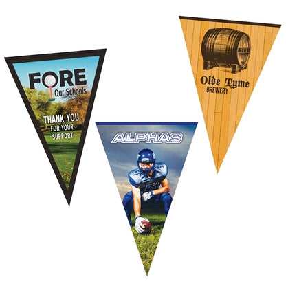 24" x 36" Vertical Triangle Shaped Felt Banner