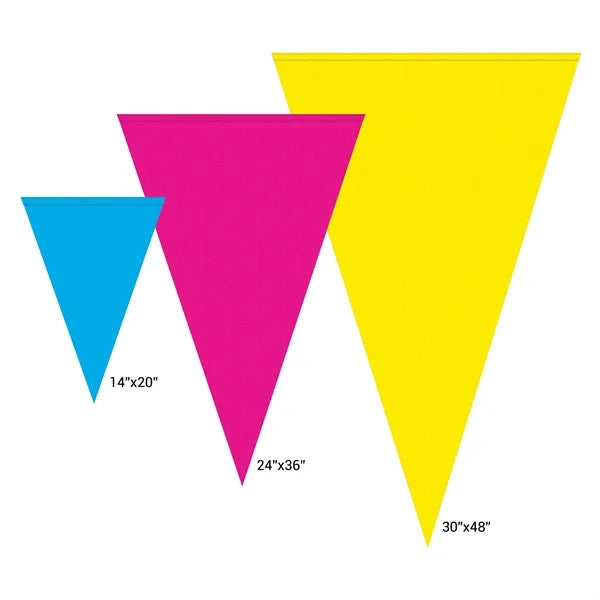 24" x 36" Vertical Triangle Shaped Felt Banner