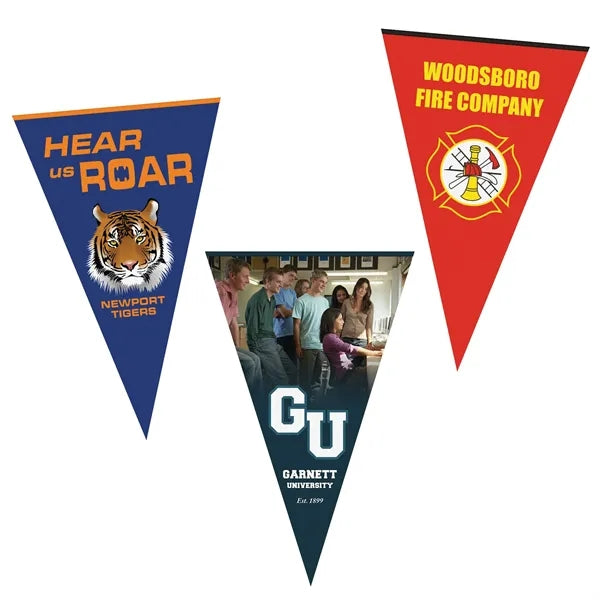 30" x 48" Vertical Triangle Shaped Felt Banner