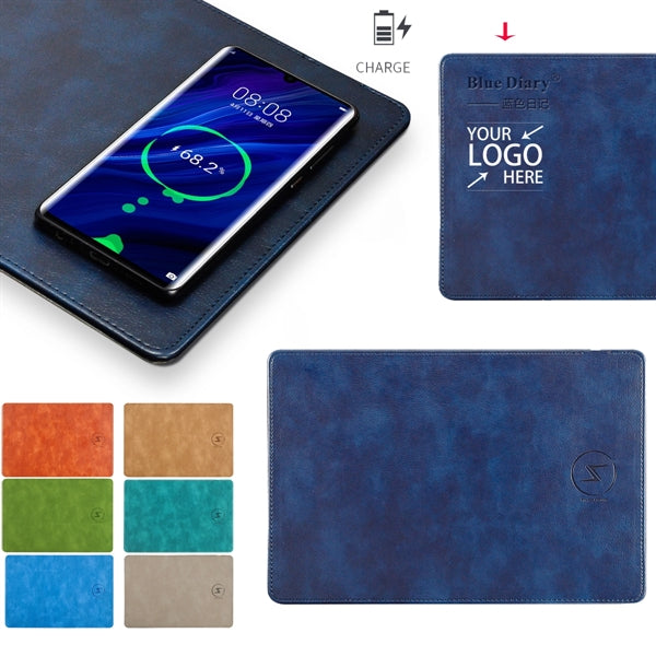 PU Mouse Pad with wireless charger