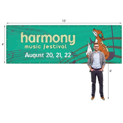 4' x 12' Polyester Mesh Banner
