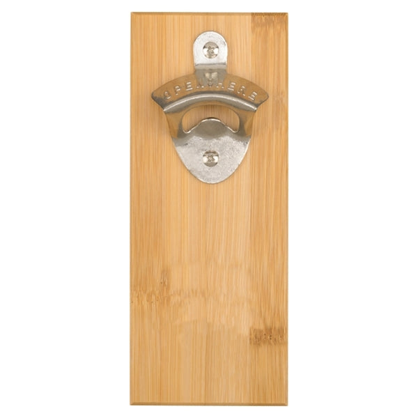Magnetic Bamboo Wall Mounted Bottle Opener