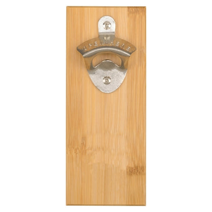 Magnetic Bamboo Wall Mounted Bottle Opener