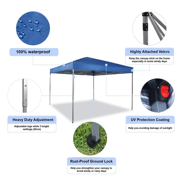 10x10ft Portable Pop Up Canopy Event Tent