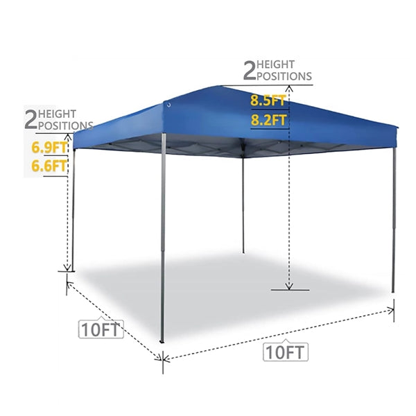 10x10ft Portable Pop Up Canopy Event Tent