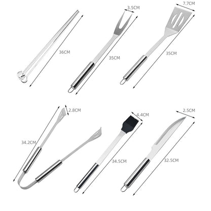 9Pcs Heavy Duty BBQ Grill Tool Set