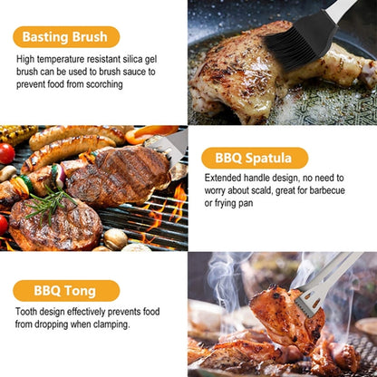 9Pcs Heavy Duty BBQ Grill Tool Set