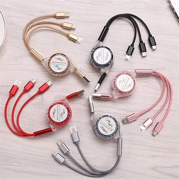 Multi Retractable 3-in-1 USB Charging Cable