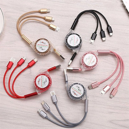 Multi Retractable 3-in-1 USB Charging Cable