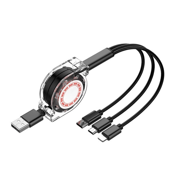 Multi Retractable 3-in-1 USB Charging Cable