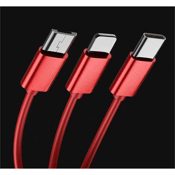 Multi Retractable 3-in-1 USB Charging Cable