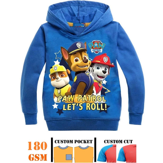 Youth 180G Poly-Cotton long sleeve hooded Sweat Shirt