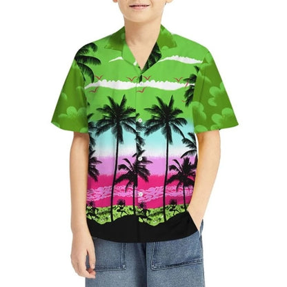 Youth 135G 4-Way Stretch UV Resistant Hawaiian Shirts