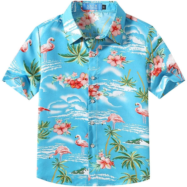 Youth 135G 4-Way Stretch UV Resistant Hawaiian Shirts