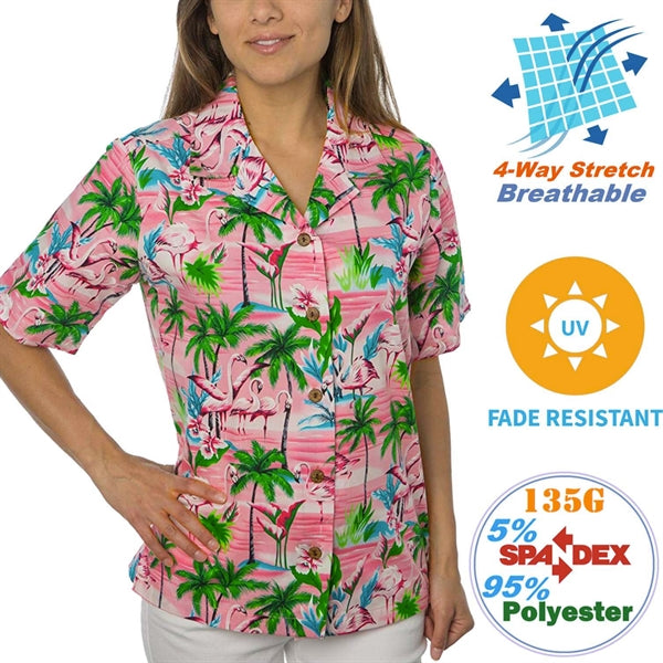 Women's 135 GSM 4-Way Stretch UV Resistant Hawaiian Shirt