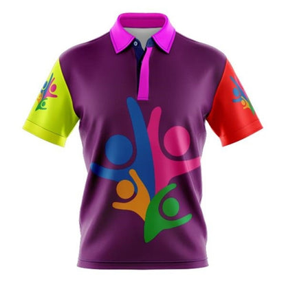 Unisex 180 GSM Poly Interlock Sublimation Short Sleeve Polo
