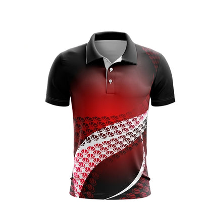 Unisex 180 GSM Poly Interlock Sublimation Short Sleeve Polo