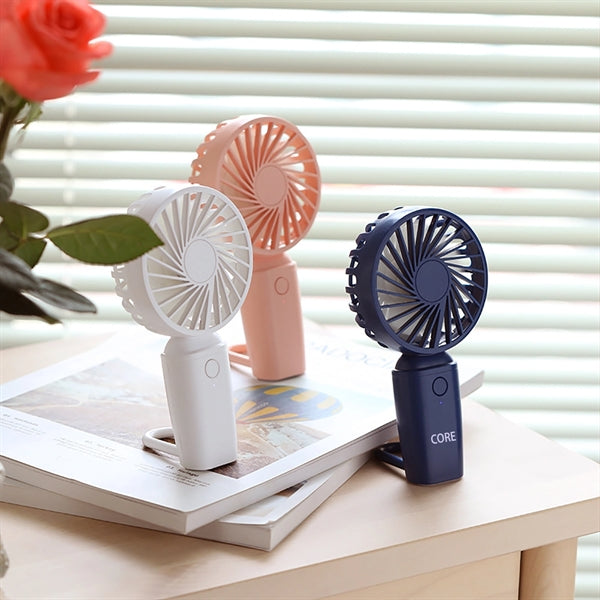 Mini Handheld USB Fan With Carabiner