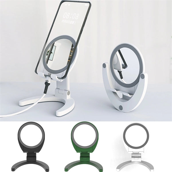 Foldable Phone Holder with Mirror
