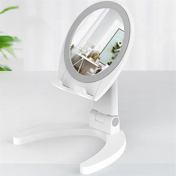 Foldable Phone Holder with Mirror