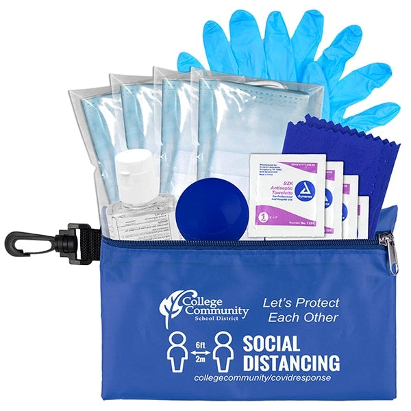 Ariel 12 Piece First Aid Safety Kit in Zipper Pouch with