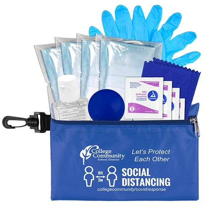 Ariel 12 Piece First Aid Safety Kit in Zipper Pouch with