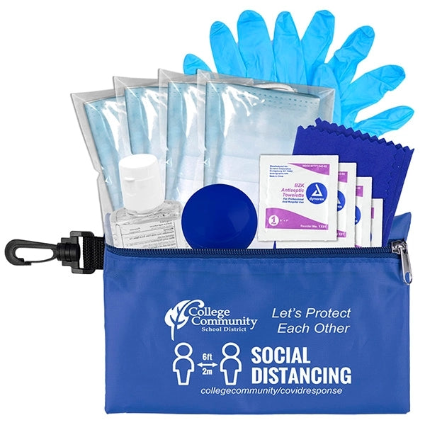 Ariel 12 Piece First Aid Safety Kit in Zipper Pouch with