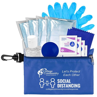 Ariel 12 Piece First Aid Safety Kit in Zipper Pouch with