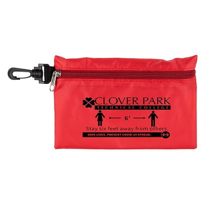 Ariel 12 Piece First Aid Safety Kit in Zipper Pouch with