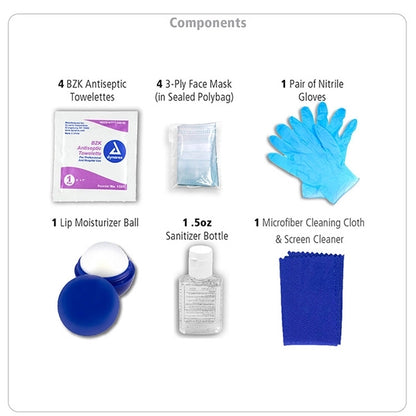 Ariel 12 Piece First Aid Safety Kit in Zipper Pouch with