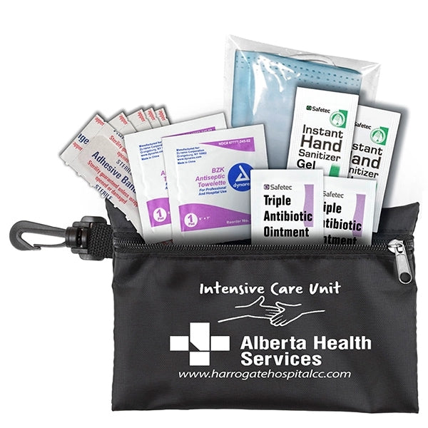 Hydra Protective Face & Gloves First Aid Kit in Zipper Pouch