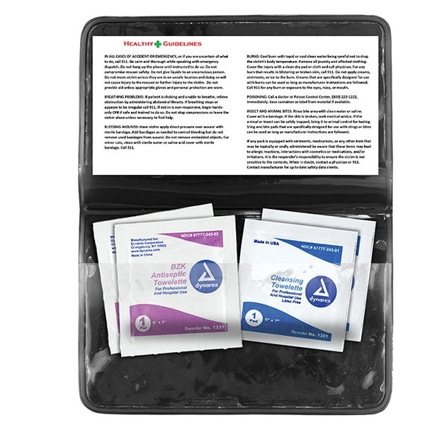 Crescent First Aid Antiseptic & Disinfectant Wipes Pack